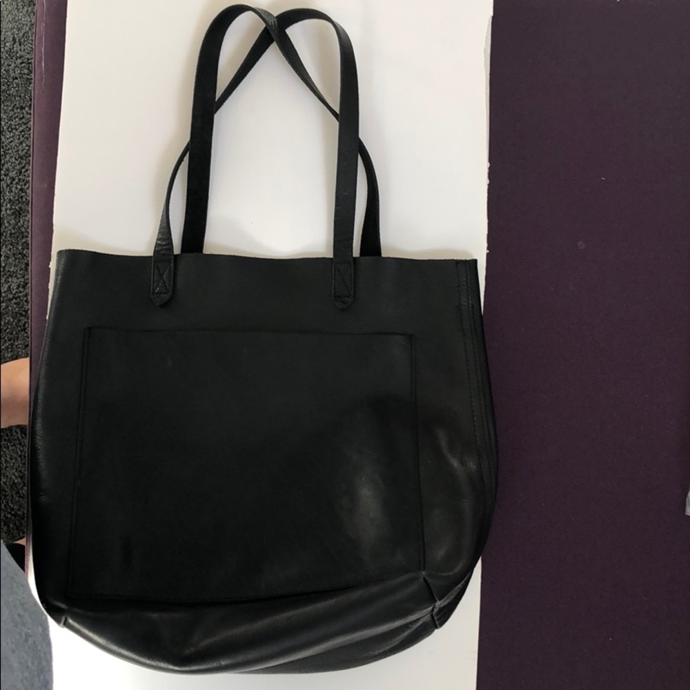 Madewell medium transport tote black